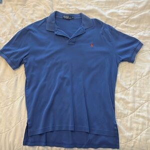 Medium Blue with Orange logo Polo by Ralph Lauren